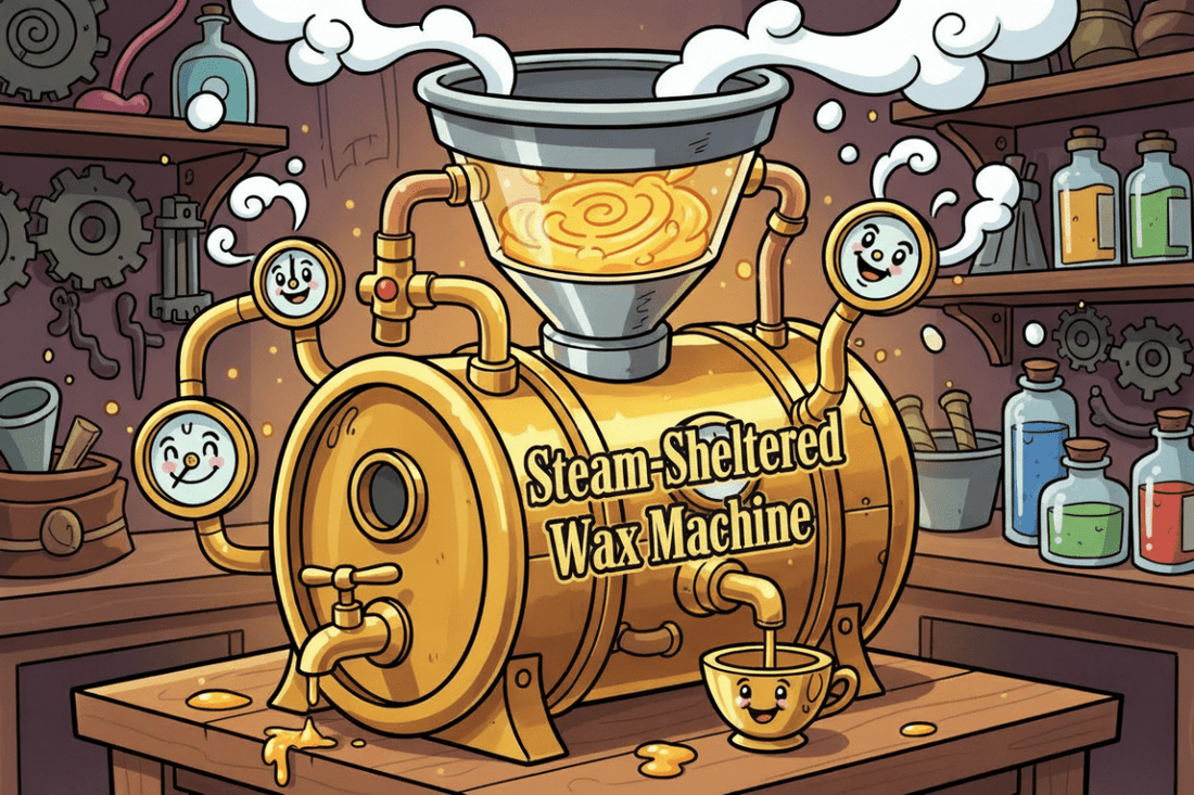 The Steam-Sheltered Wax Machine - PurBalm.com