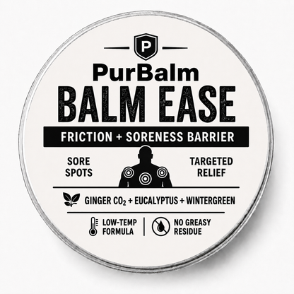 Balm Ease muscle and joint pain relief balm in tin and jar