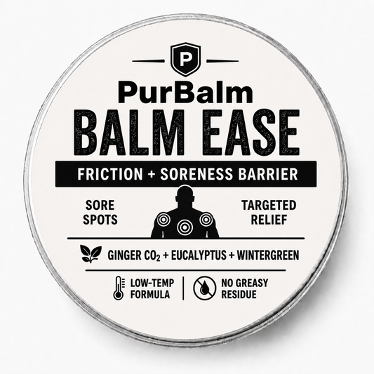 Balm Ease muscle and joint pain relief balm in tin and jar