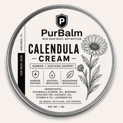 Calendula Cream anti-inflammatory skin balm in tin and jar