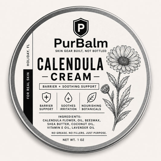 Calendula Cream anti-inflammatory skin balm in tin and jar