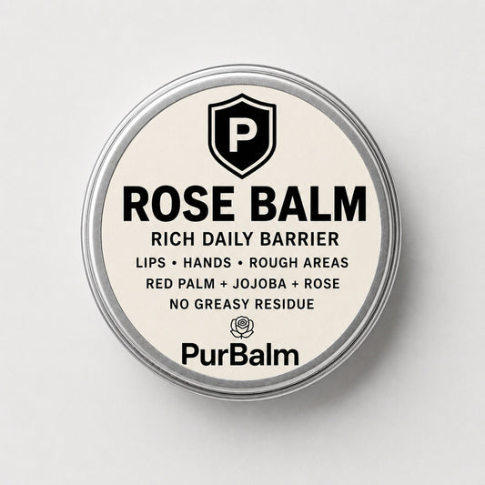 Rose Balm botanical aromatic balm in tin and jar