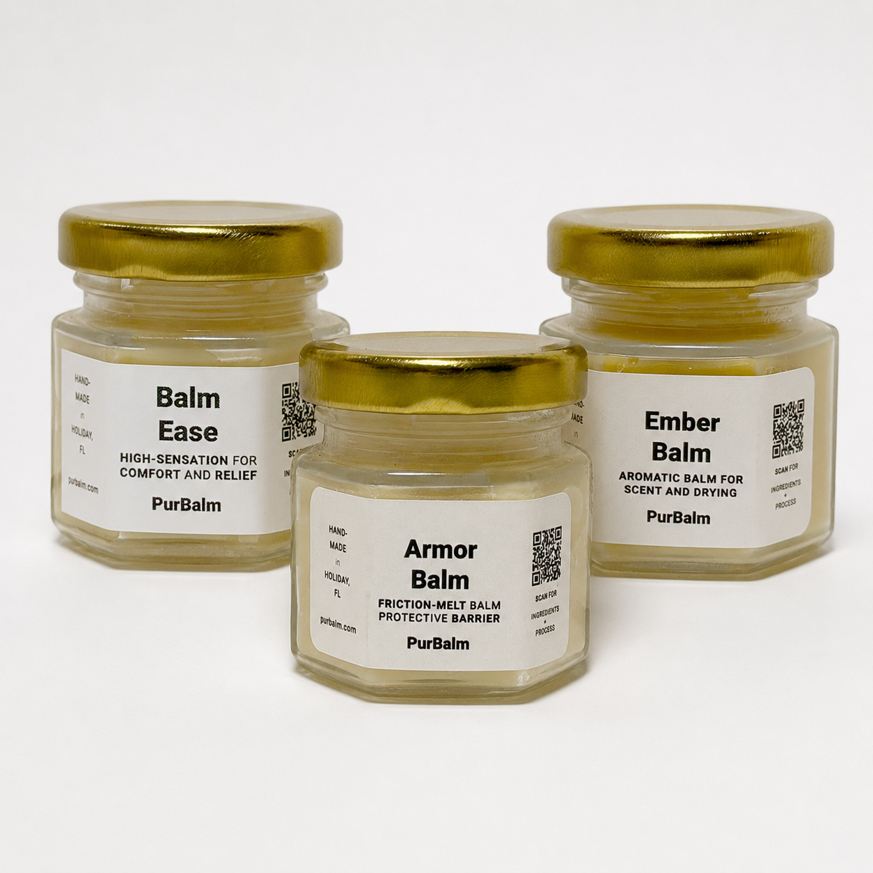 Starter Set bundle - three core protection balms in tin and jar
